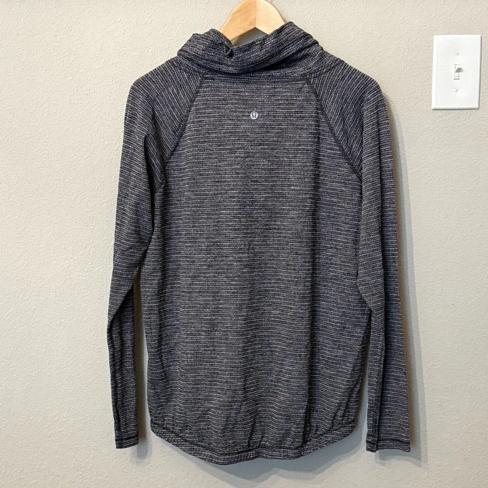 Lululemon Healthy Heart Pullover Coco Pique Black Size 6